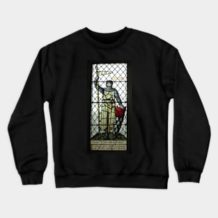 Fight The Good Fight, Stained Glass, Wareham, Dorset Crewneck Sweatshirt